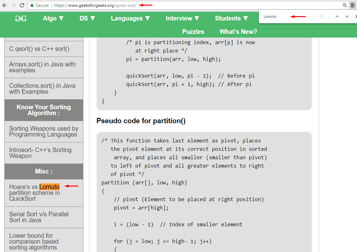 Partition function isn't called